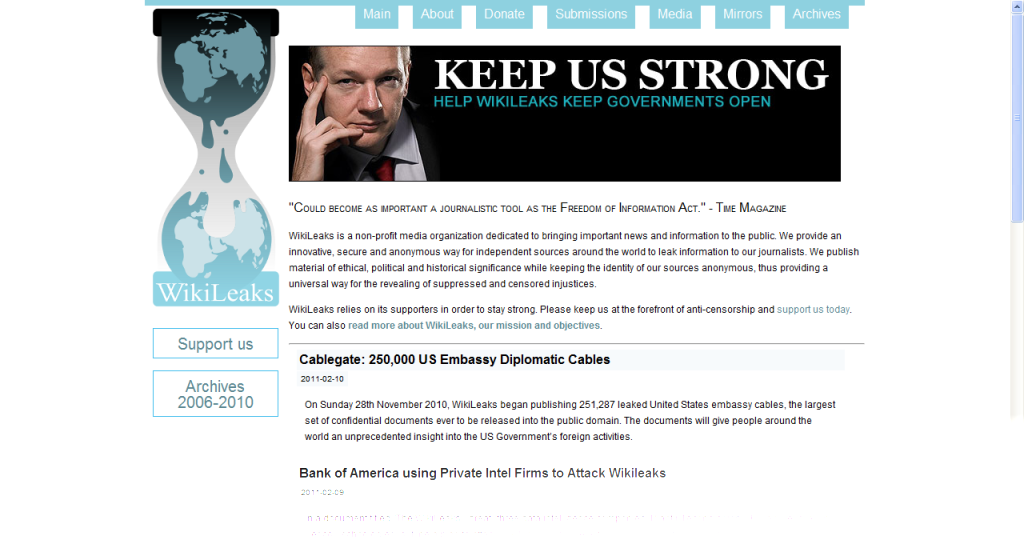 Wikileaks Visual Resource WL Central